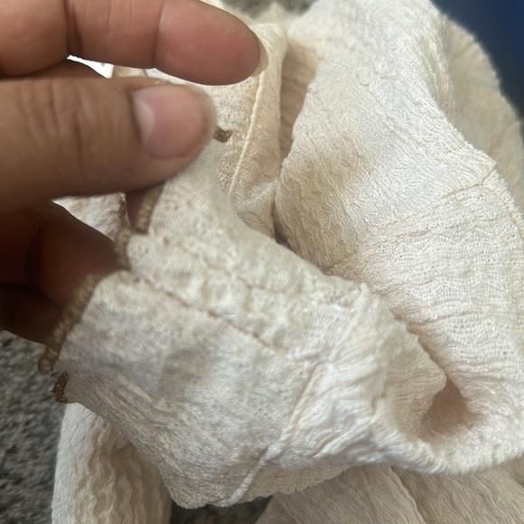 Free people ela  turtle neck beige top size medium new - Picture 9 of 9